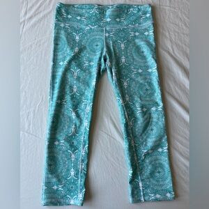 O'Neill Teal Patterned Cropped Leggings
